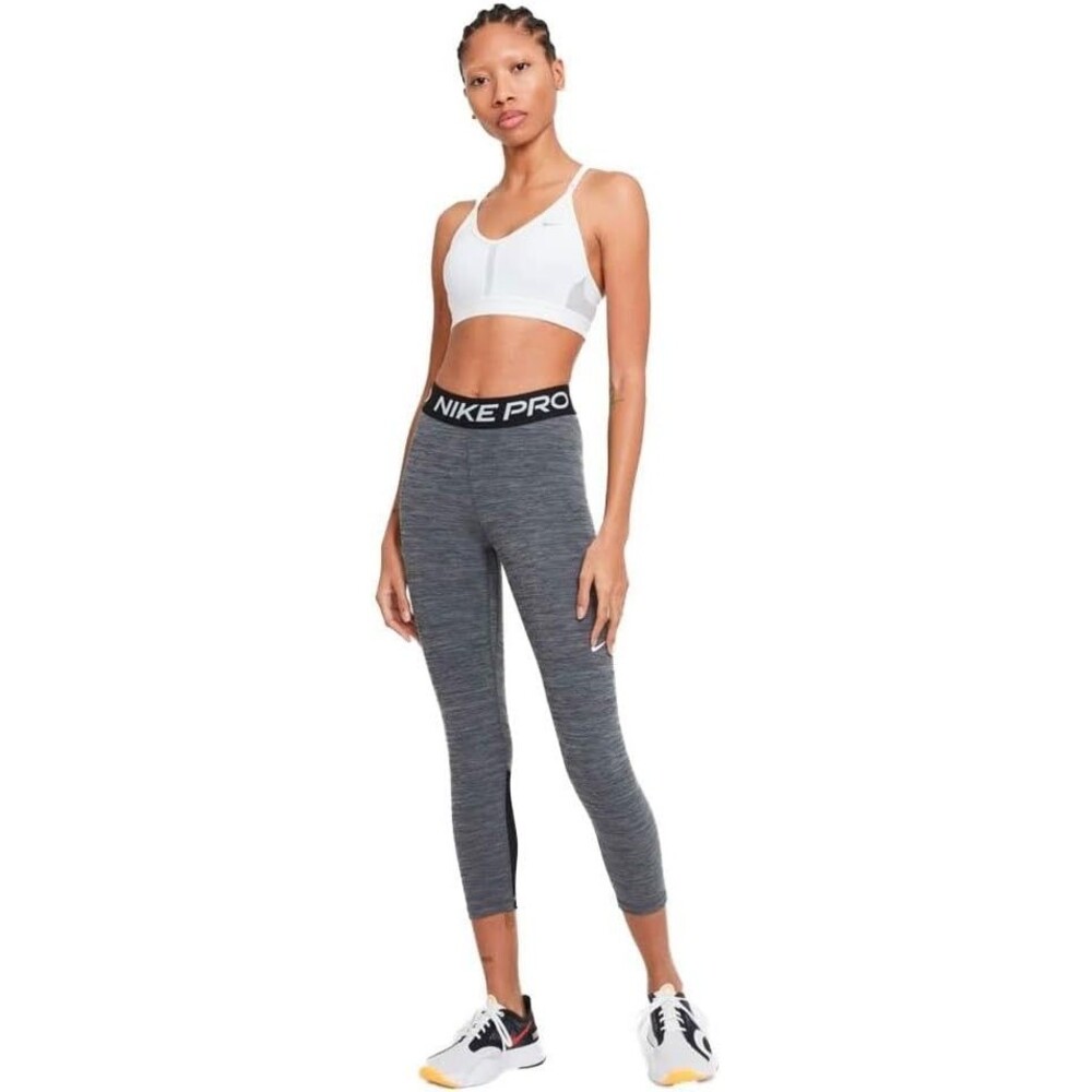 NIKE INDY V NECK WOMEN DRI-FIT LIGHT PADDED SPORTS TRAINING BRA WHITE#CZ4456-MD